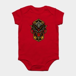 Red Dragon Head Baby Bodysuit